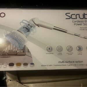 Scrub Cordless Electric Power Scrubber - White